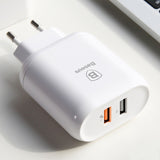 Baseus QC 3.0 Dual USB Charger Adapter