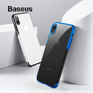 Baseus For iPhone X Xs Case Luxury Plating Hard Plastic