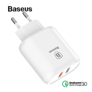 Baseus QC 3.0 Dual USB Charger Adapter