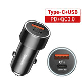 Baseus 36W Dual USB Quick Charge QC 3.0 Car Charger