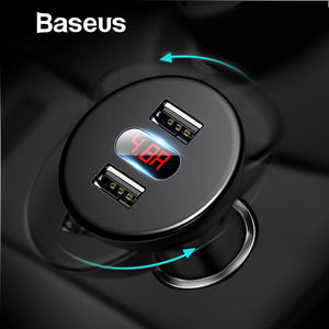 Baseus Car Charger for Mobile Phone LED Digital