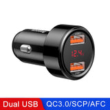 Baseus 45W Quick Charge 4.0 3.0 USB Car Charger