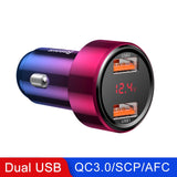 Baseus 45W Quick Charge 4.0 3.0 USB Car Charger