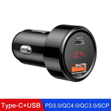 Baseus 45W Quick Charge 4.0 3.0 USB Car Charger