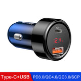 Baseus 45W Quick Charge 4.0 3.0 USB Car Charger